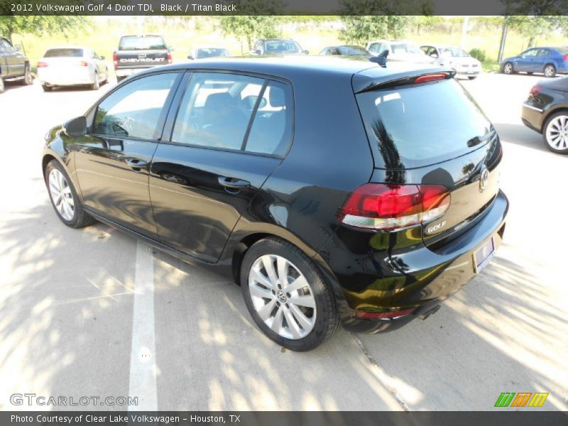 Black / Titan Black 2012 Volkswagen Golf 4 Door TDI