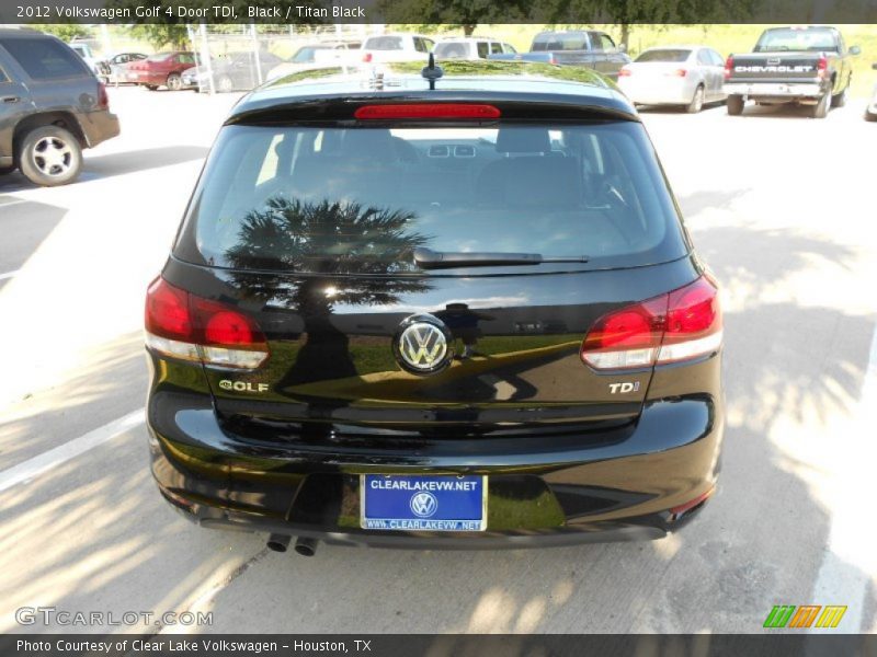 Black / Titan Black 2012 Volkswagen Golf 4 Door TDI