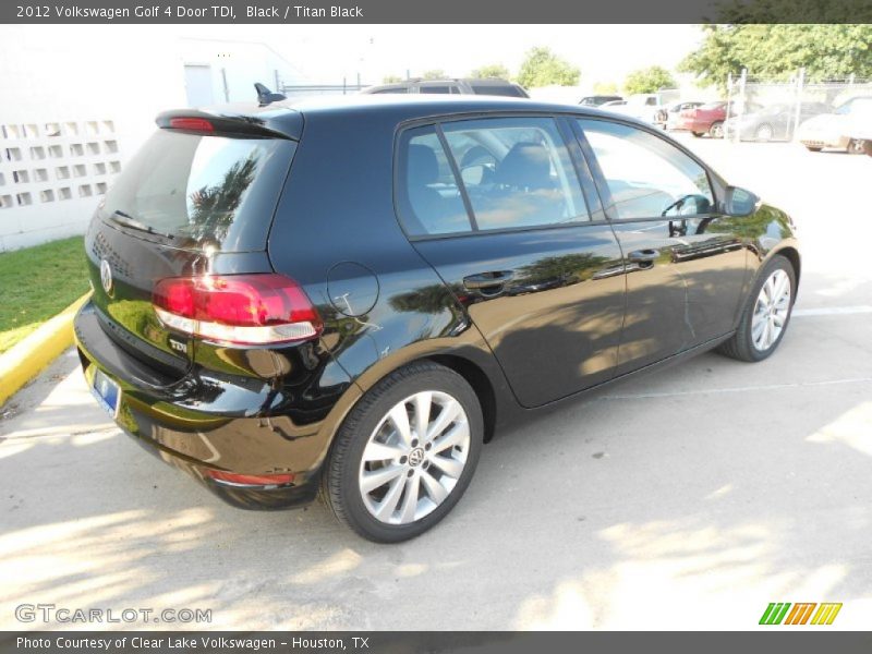 Black / Titan Black 2012 Volkswagen Golf 4 Door TDI