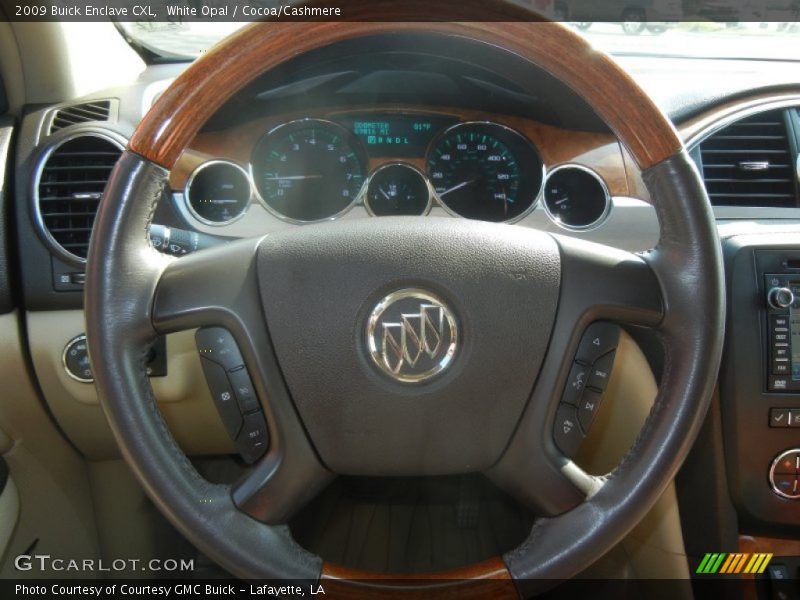 White Opal / Cocoa/Cashmere 2009 Buick Enclave CXL
