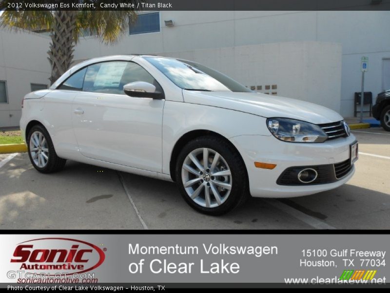 Candy White / Titan Black 2012 Volkswagen Eos Komfort
