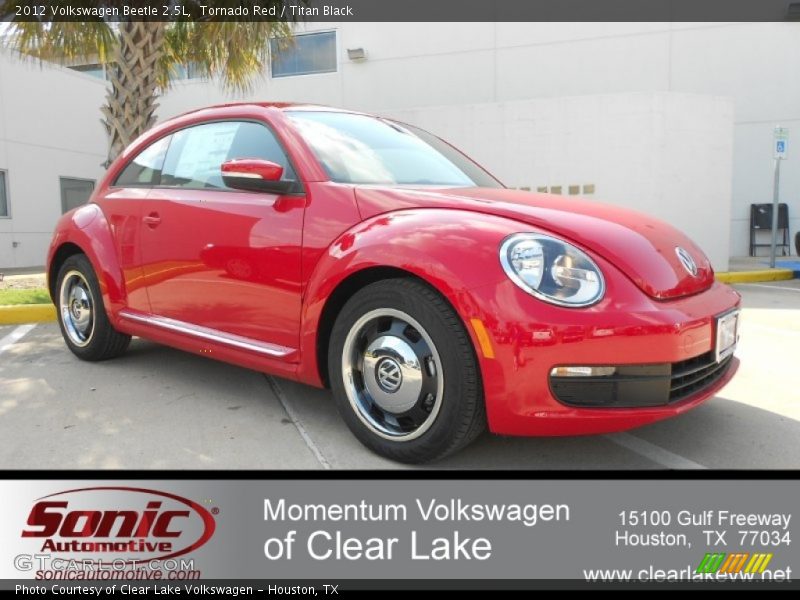 Tornado Red / Titan Black 2012 Volkswagen Beetle 2.5L