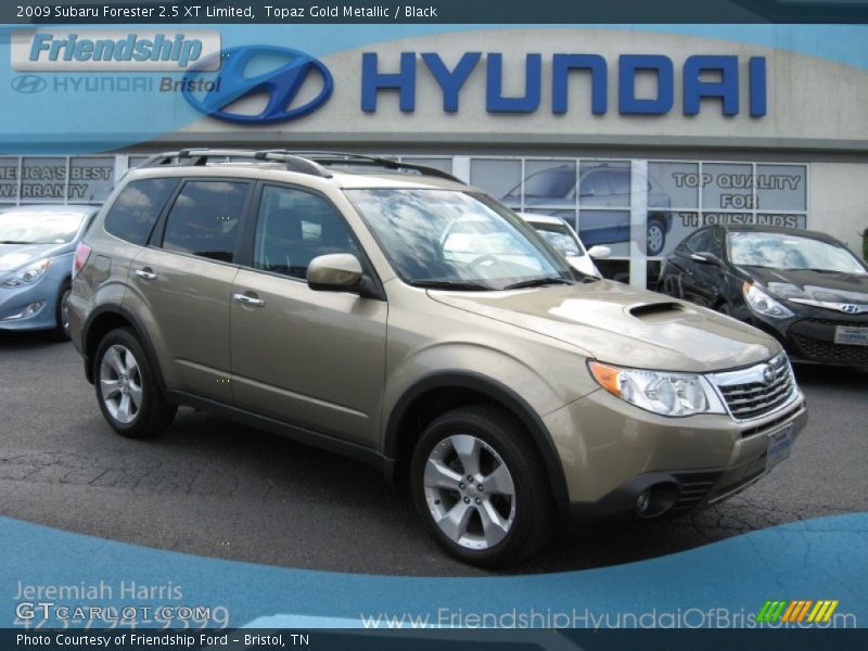 Topaz Gold Metallic / Black 2009 Subaru Forester 2.5 XT Limited