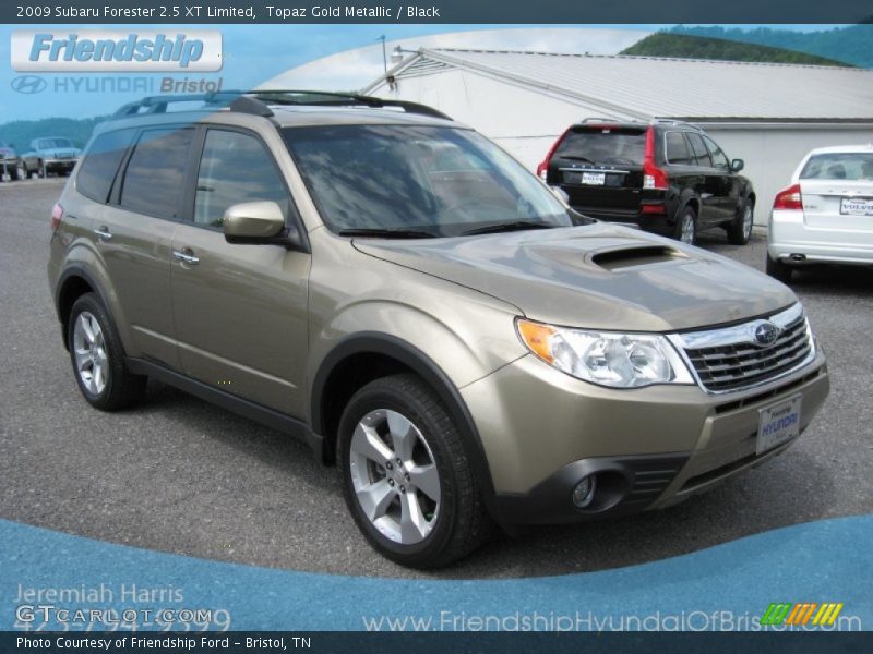 Topaz Gold Metallic / Black 2009 Subaru Forester 2.5 XT Limited