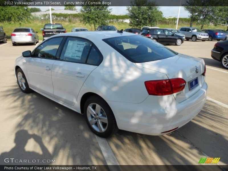 Candy White / Cornsilk Beige 2012 Volkswagen Jetta TDI Sedan
