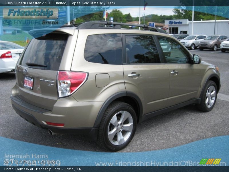 Topaz Gold Metallic / Black 2009 Subaru Forester 2.5 XT Limited