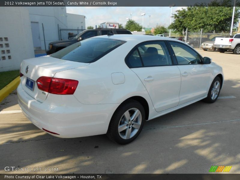 Candy White / Cornsilk Beige 2012 Volkswagen Jetta TDI Sedan