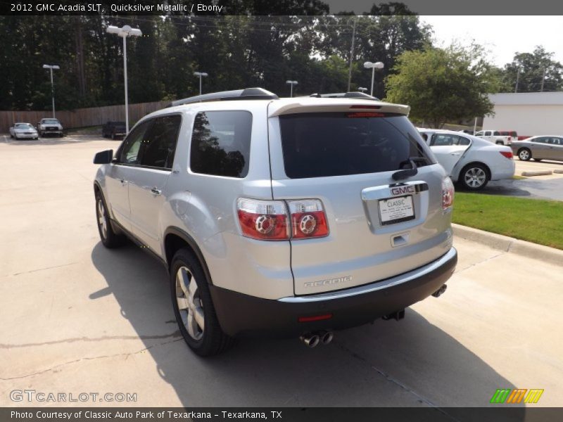 Quicksilver Metallic / Ebony 2012 GMC Acadia SLT