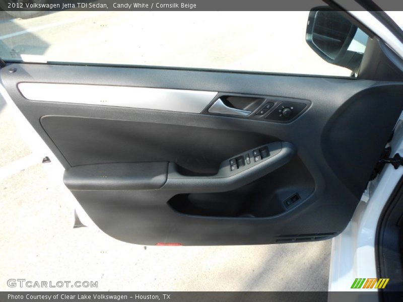 Candy White / Cornsilk Beige 2012 Volkswagen Jetta TDI Sedan