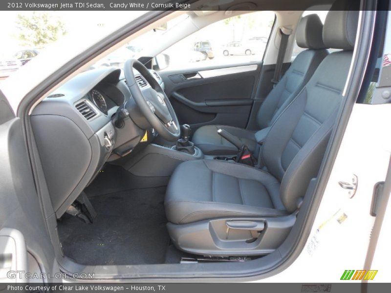 Candy White / Cornsilk Beige 2012 Volkswagen Jetta TDI Sedan