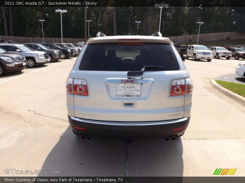 Quicksilver Metallic / Ebony 2012 GMC Acadia SLT