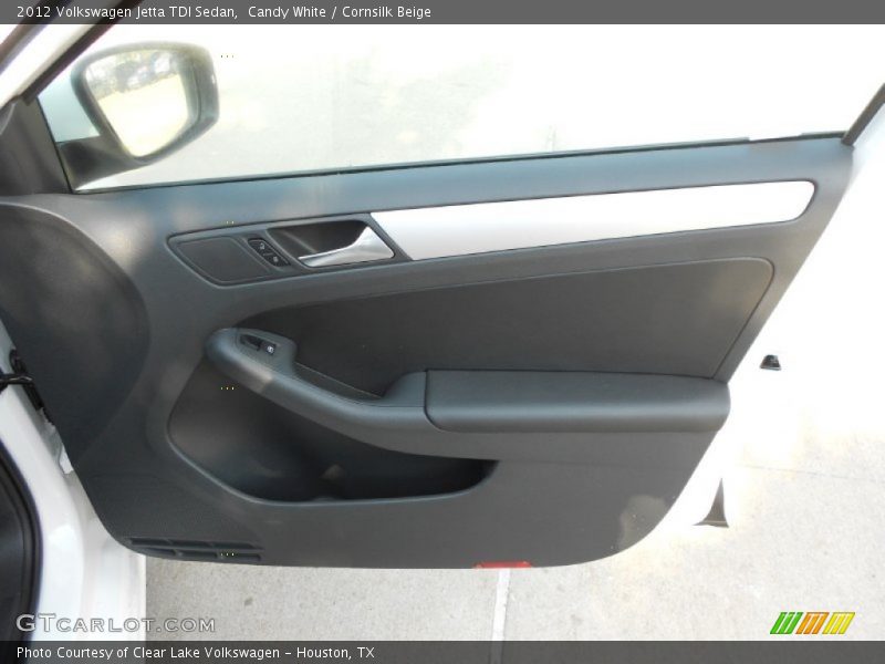 Candy White / Cornsilk Beige 2012 Volkswagen Jetta TDI Sedan