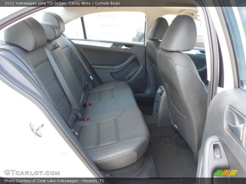 Candy White / Cornsilk Beige 2012 Volkswagen Jetta TDI Sedan