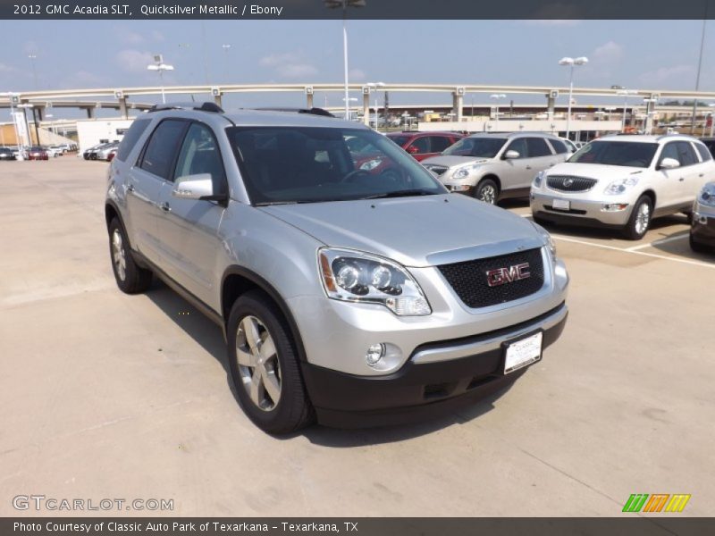 Quicksilver Metallic / Ebony 2012 GMC Acadia SLT