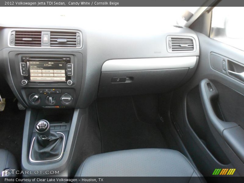 Candy White / Cornsilk Beige 2012 Volkswagen Jetta TDI Sedan