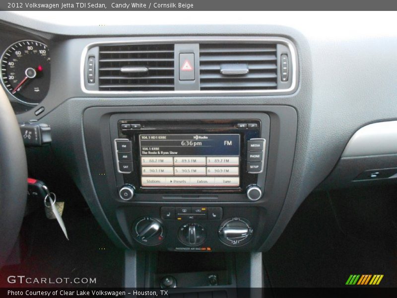 Candy White / Cornsilk Beige 2012 Volkswagen Jetta TDI Sedan