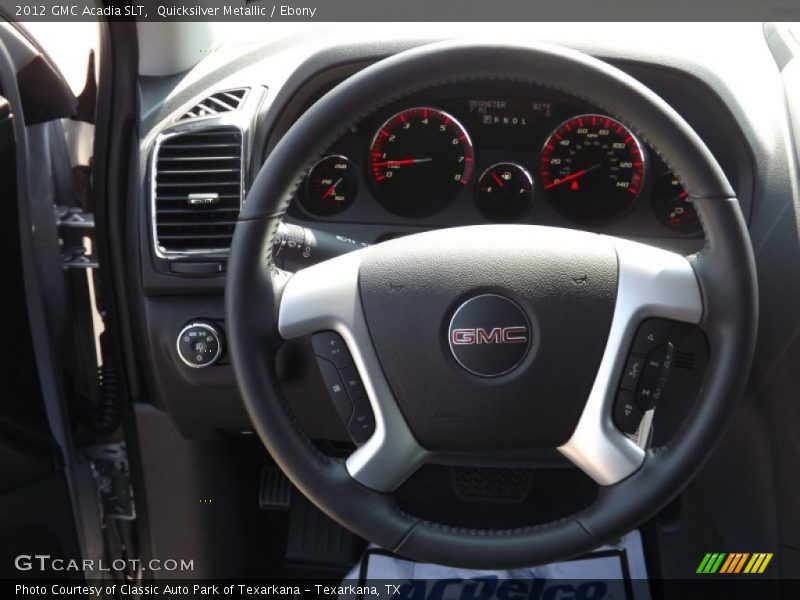 Quicksilver Metallic / Ebony 2012 GMC Acadia SLT