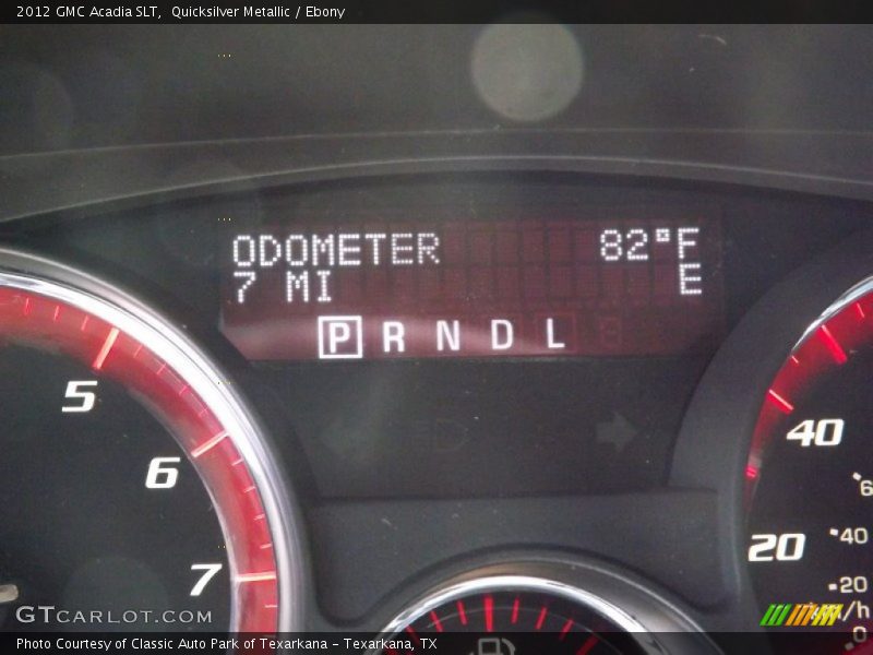 Quicksilver Metallic / Ebony 2012 GMC Acadia SLT