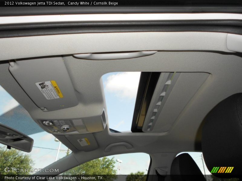 Candy White / Cornsilk Beige 2012 Volkswagen Jetta TDI Sedan