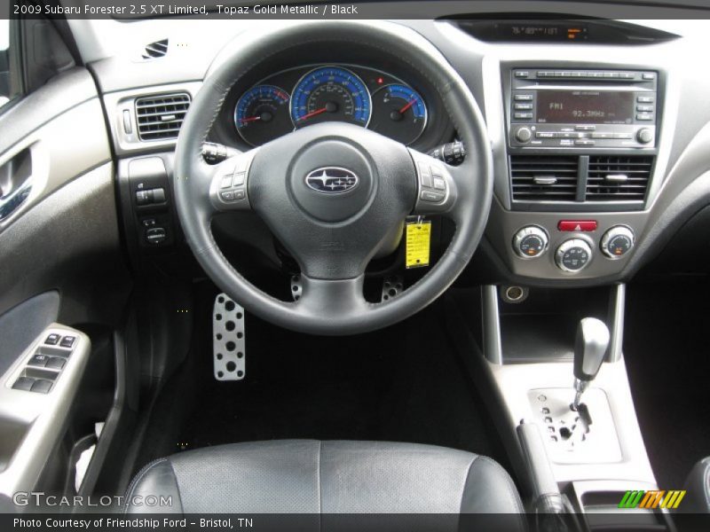 Topaz Gold Metallic / Black 2009 Subaru Forester 2.5 XT Limited
