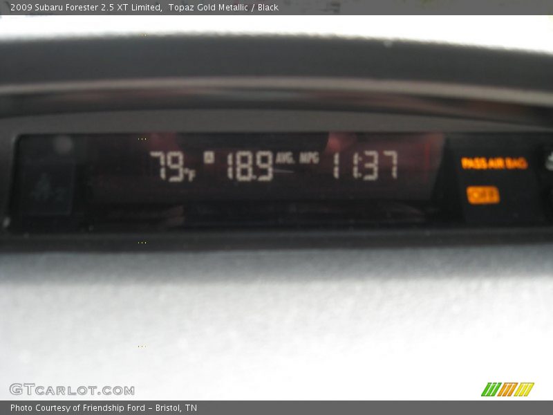 Topaz Gold Metallic / Black 2009 Subaru Forester 2.5 XT Limited