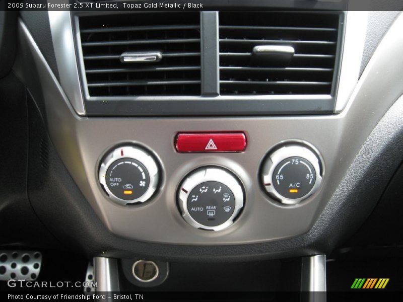 Topaz Gold Metallic / Black 2009 Subaru Forester 2.5 XT Limited