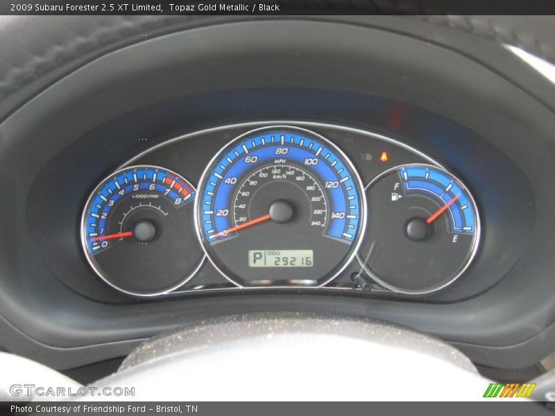 Topaz Gold Metallic / Black 2009 Subaru Forester 2.5 XT Limited