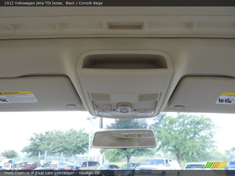 Black / Cornsilk Beige 2012 Volkswagen Jetta TDI Sedan