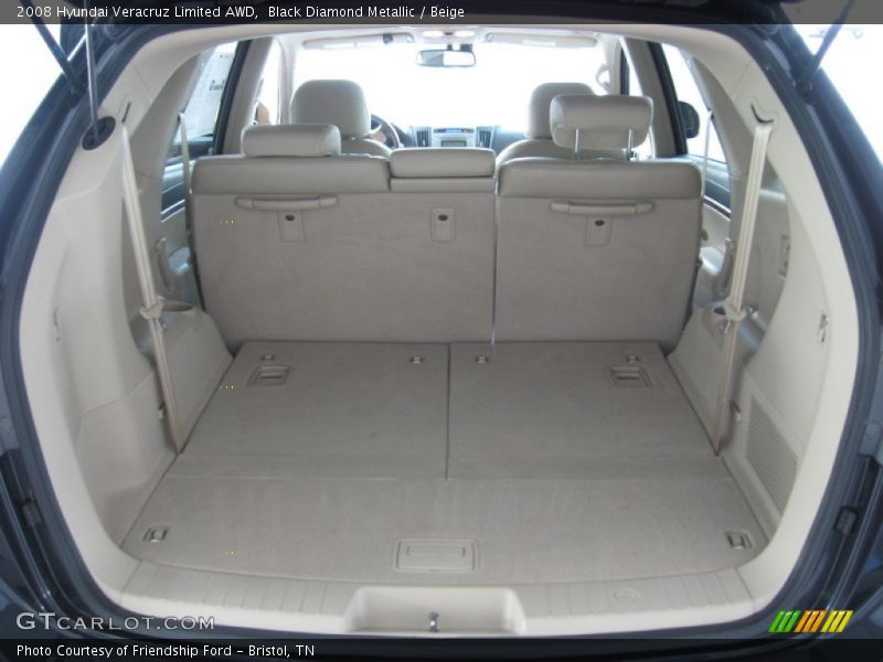 Black Diamond Metallic / Beige 2008 Hyundai Veracruz Limited AWD