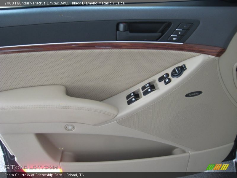 Black Diamond Metallic / Beige 2008 Hyundai Veracruz Limited AWD
