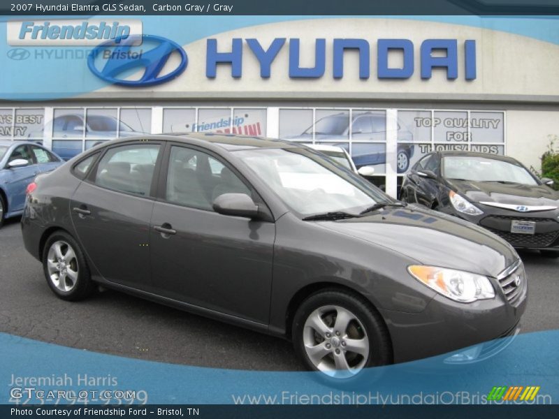 Carbon Gray / Gray 2007 Hyundai Elantra GLS Sedan