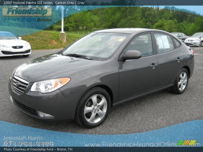 Carbon Gray / Gray 2007 Hyundai Elantra GLS Sedan