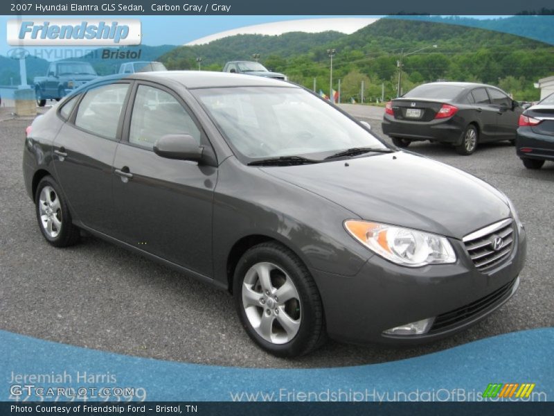 Carbon Gray / Gray 2007 Hyundai Elantra GLS Sedan