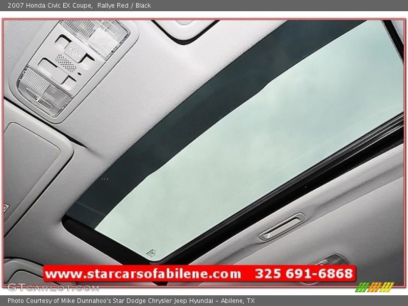 Rallye Red / Black 2007 Honda Civic EX Coupe