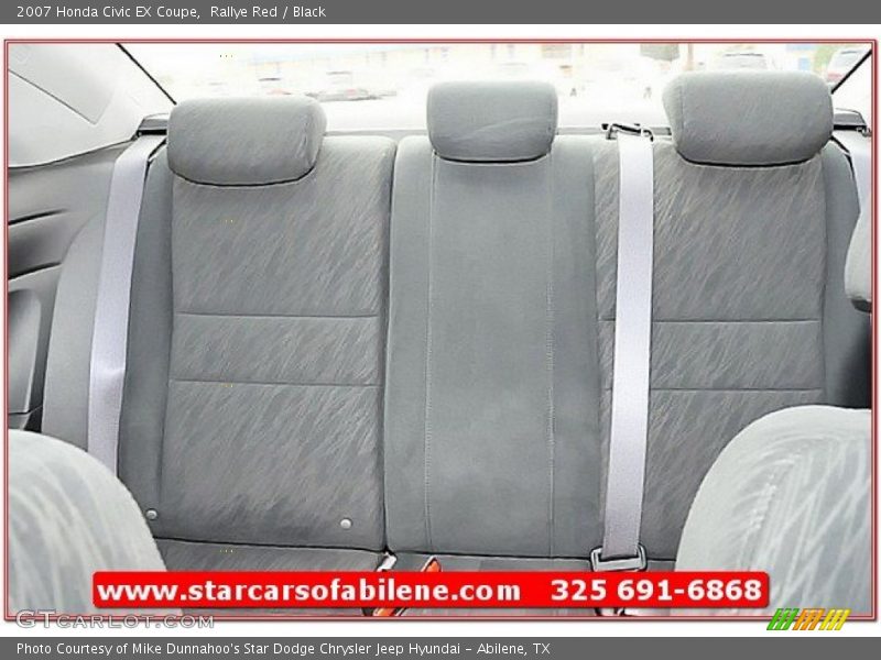 Rallye Red / Black 2007 Honda Civic EX Coupe