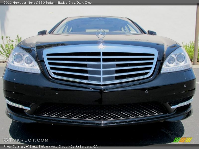Black / Grey/Dark Grey 2011 Mercedes-Benz S 550 Sedan