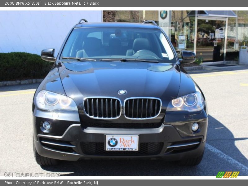 Black Sapphire Metallic / Black 2008 BMW X5 3.0si