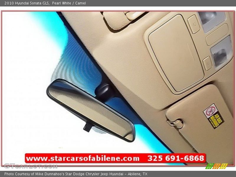 Pearl White / Camel 2010 Hyundai Sonata GLS