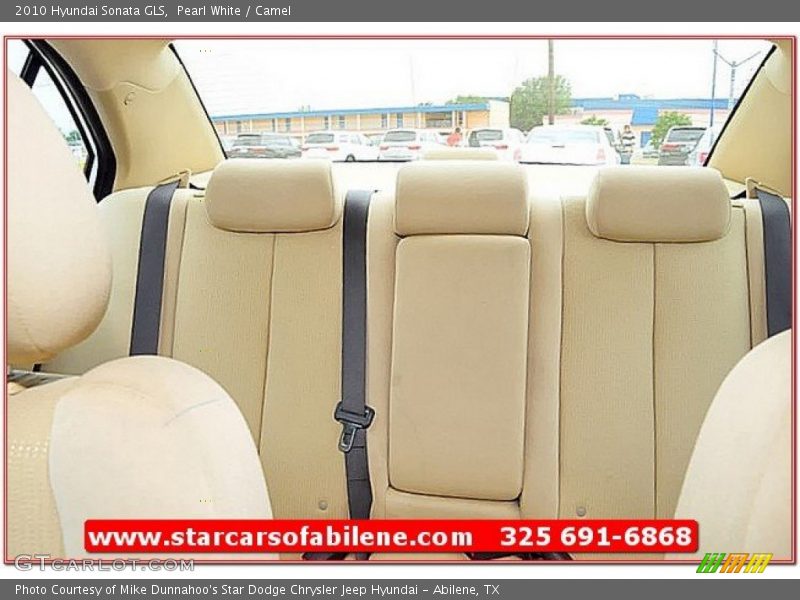 Pearl White / Camel 2010 Hyundai Sonata GLS