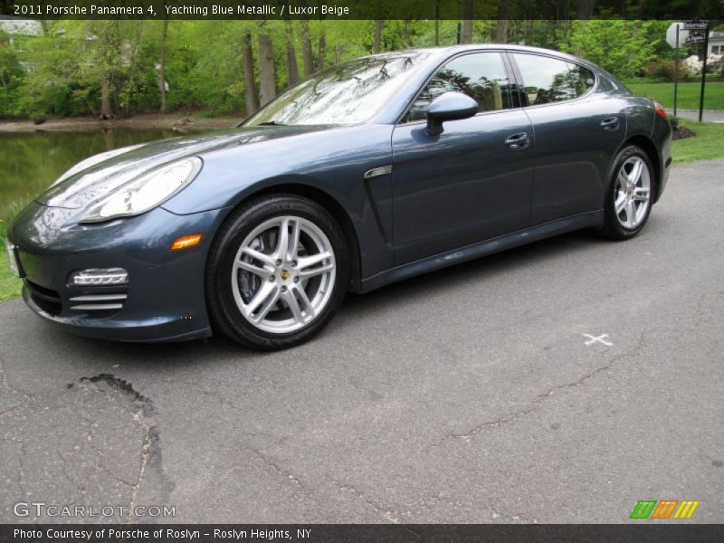 Yachting Blue Metallic / Luxor Beige 2011 Porsche Panamera 4
