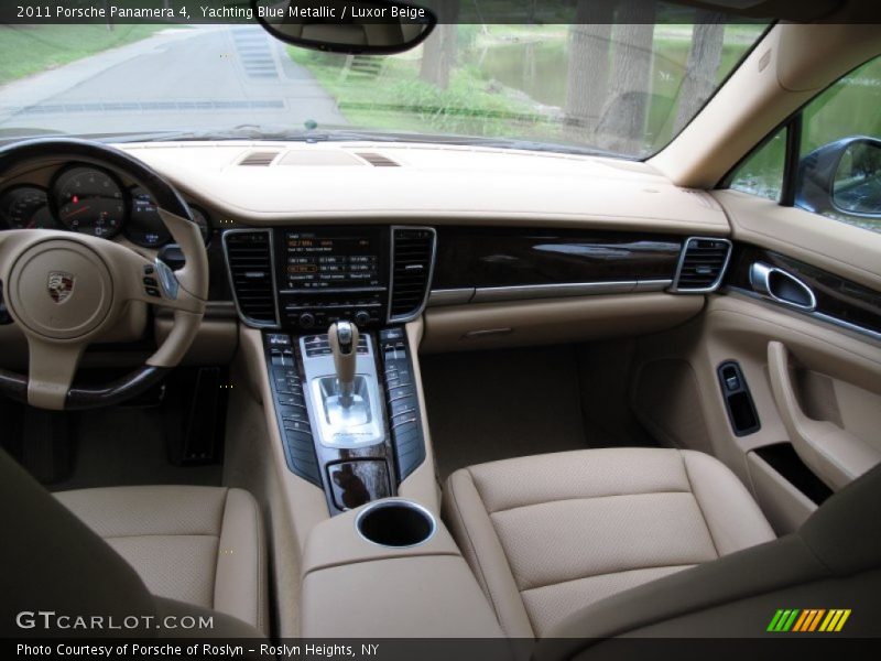 Yachting Blue Metallic / Luxor Beige 2011 Porsche Panamera 4