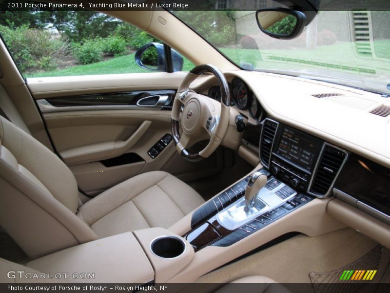Yachting Blue Metallic / Luxor Beige 2011 Porsche Panamera 4