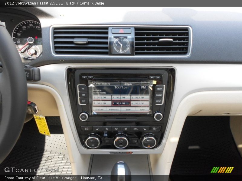 Black / Cornsilk Beige 2012 Volkswagen Passat 2.5L SE