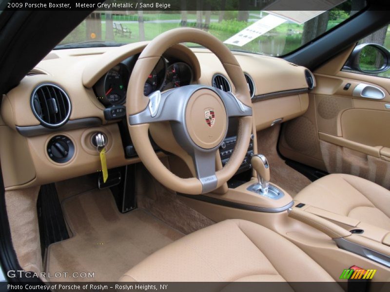 Meteor Grey Metallic / Sand Beige 2009 Porsche Boxster