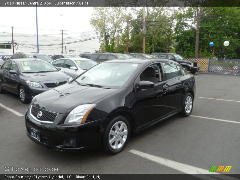 Super Black / Beige 2010 Nissan Sentra 2.0 SR