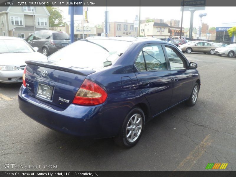 Brilliant Blue Pearl / Gray 2002 Toyota Prius Hybrid