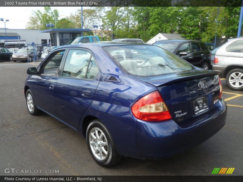 Brilliant Blue Pearl / Gray 2002 Toyota Prius Hybrid