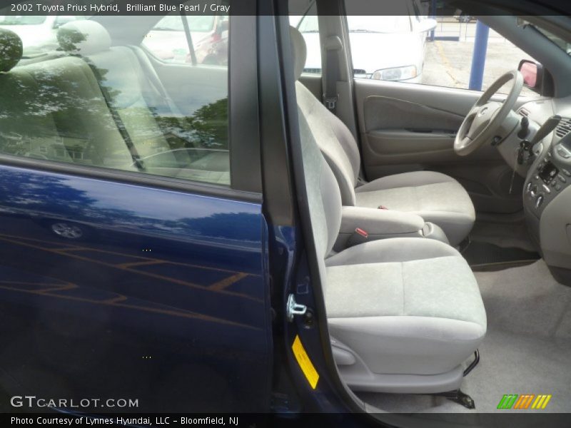 Brilliant Blue Pearl / Gray 2002 Toyota Prius Hybrid
