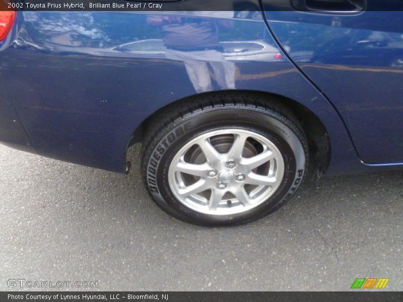 Brilliant Blue Pearl / Gray 2002 Toyota Prius Hybrid