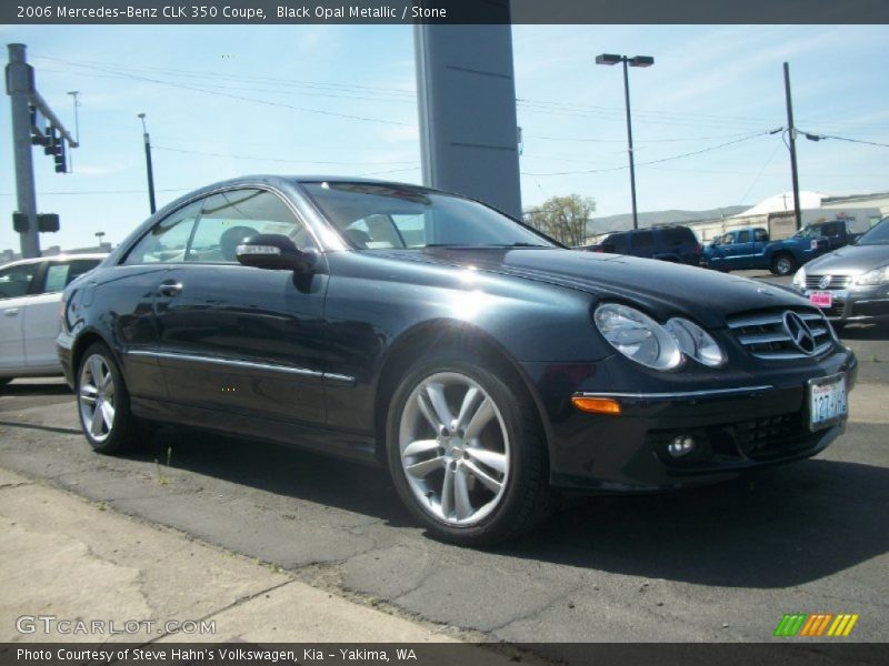 Black Opal Metallic / Stone 2006 Mercedes-Benz CLK 350 Coupe